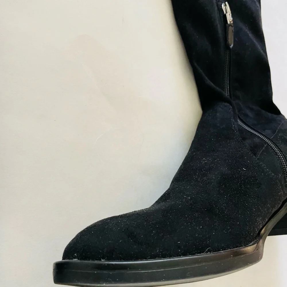 Sam Edelman Paloma Over the Knee High Solid Black Drawstring Boots